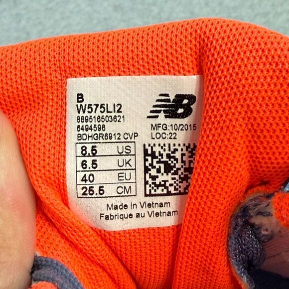 New Balance 575 V2 Womens Shoes Size 8.5 Blue Athletic Running Sneakers W575LI2 - Picture 9 of 9